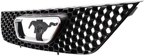 ل Ford Mustang Grille Assembly 1999 00 01 02 03 2004 | قذيفة سوداء محكم وإدراج | ث/الشعار الكروم فتح صب البلاستيك | FO1200357 | XR3Z8200AA in Saudi Arabia