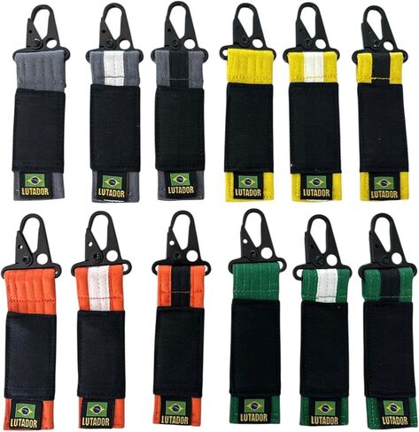 Jiu Jitsu Keychain BJJ ، Brazilian Jiu-Jitsu ترتيب الحزام المصغر ، للبالغين والأطفال. أفضل هدية Jiu Jitsu! in Saudi Arabia