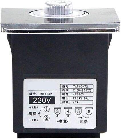 TE72 72*72mm Knob 0-300 Degree 30A High Load Current K E Type AC220V Digital Thermostat Powered 380V Temperature Controller(220V) in Saudi Arabia