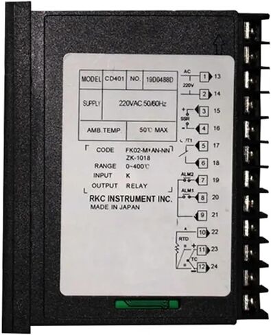 PID Temperature Controller SSR Relay Output RKC Industrial Intelligent Regulator TC/RTD Input 48x96mm CD401(SSR Relay Opt 2ALM) in Saudi Arabia