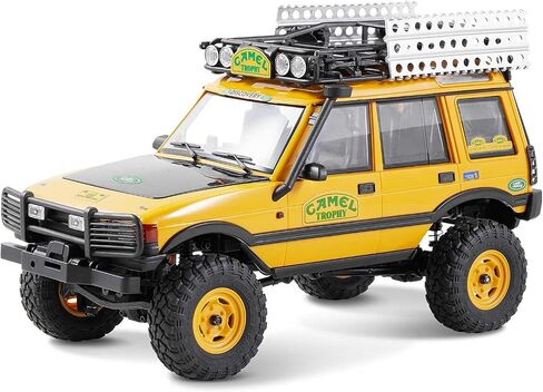 FCX24M FMS 1/24 RC الزاحف، عائلة لاند روفر، 2.4 جيجا هرتز للطرق الوعرة RC الزاحف مع تأثيرات الإضاءة، مفتاح السرعة وحزم الملحقات، سيارات RC للبالغين (الاكتشاف) in Kuwait