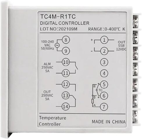 وحدة تحكم درجة حرارة LCTC PID SSR+RELAY 4-20MA إخراج متعدد الإدخال 72 * 72 منظم الأدوات الذكي اللوحة الرقمية TC4M (SSR RELAY OPT 2ALM) in Saudi Arabia