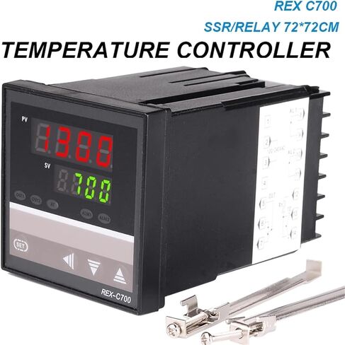 Rex C700 72*72mm 800 درجة إدخال K J PT100 PID OUTPUT SSR RELAY 220V 24V 380V TYRYOSTAT TEMPTY (SSR OUTPUT) in Saudi Arabia