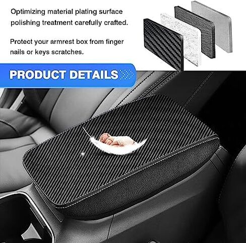 Autorder Center Console Cover for Subaru Crosstrek 2018-2023/Impreza 2017-2023 Accessories Armrest Cushion Cover Nappa Leather Middle Console Covers Crosstrek Impreza Console Cushion Pad Anti-Scratch in Saudi Arabia