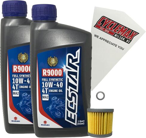 Full Synthetic Oil Change Kit compatible with 2000-2022 Suzuki DR-Z400 in Saudi Arabia