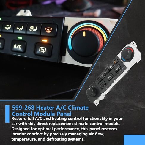 A/C Heater Climate Control Module 79600-S84-A01ZA ، متوافق مع 1998-2000 Honda Accord 1998-2004 Honda Odyssey ، AC Control Panel Reply# 599-268 ، 79600-S84-A01ZA ، 79600S84A01ZA in Saudi Arabia