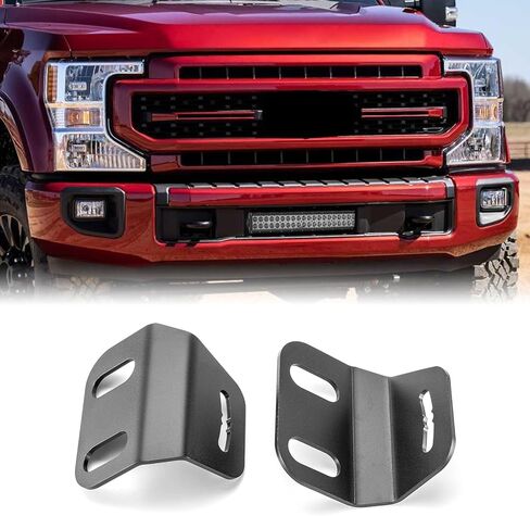 WEISEN 22 "Lower Pront Mort Presper Light Bar Brackets لشريط الضوء المستقيم متوافق مع Ford F250 2020-2022 ، FIT F350 2020-2022 ، FIT F450 2020-2022 in Saudi Arabia