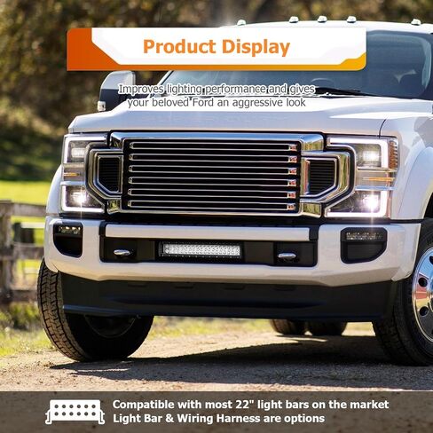WEISEN 22 "Lower Pront Mort Presper Light Bar Brackets لشريط الضوء المستقيم متوافق مع Ford F250 2020-2022 ، FIT F350 2020-2022 ، FIT F450 2020-2022 in Saudi Arabia