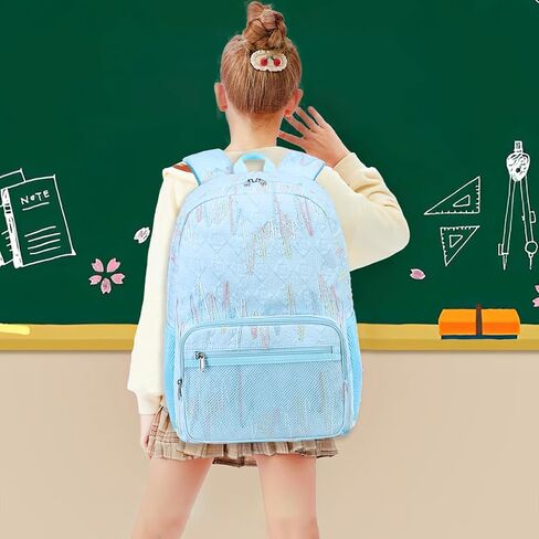 JIANYA School Backpack for Teen Girls, Lightweight Backpacks for School Kids Children's School Book Bag, Cherry Beige in Saudi Arabia