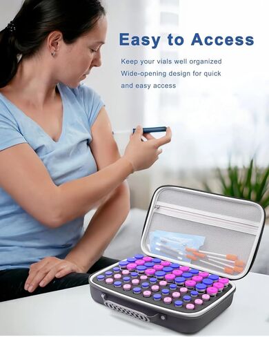 10 Slots Insulin Vial Protector Case, Insulin Vial Organizer Bag for Diabetics Standard 10ml U-100 Vials, Insulin Carrying Case Fridge Holder Storage Holder, No Ice Pack in Kuwait