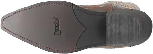 Laredo Mens Jameson Embroidered Snip Toe Casual Boots Mid Calf - Brown in Saudi Arabia