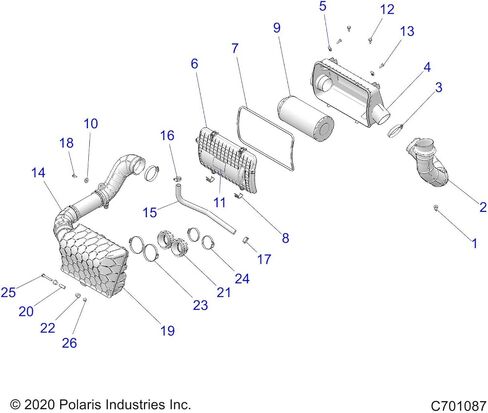 Polaris RZR Intake Weld, Engine Housing, Genuine OEM Part 1240749, Qty 1 in Saudi Arabia