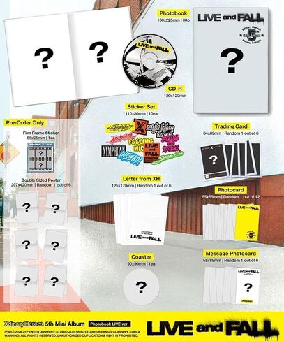 أبطال Xdinary Live and Fall 5th Mini Album Photobook 2 Ver Set (Live Ver + Fall Ver Set) in Saudi Arabia