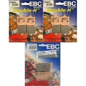 EBC Double H Front + Rear Brake Pads (3 Sets) 2009-2015 BMW S1000RR / FA604/4HH + FA213HH in Saudi Arabia