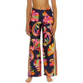 Trina Turk Poolside Swirl Pants, Casual, Wide Leg, Floral Print, Beach Cover Ups for Women in Saudi Arabia