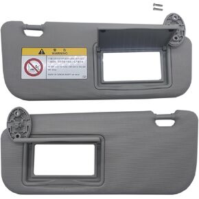 Left Driver Side Sun Visor متوافق مع Toyota Corolla 2014 2015 2015 2017 2018 استبدال Sun Shade Gray (جانب السائق الأيسر الرمادي) in Kuwait
