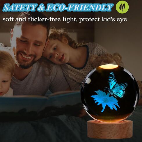 Penguin Night Light, Penguin Gifts, K9 3.15 Inch (80mm) Crystal Ball Night Light with 16 Colors Remote Upgraded Lamp for Birthday Xmas Cool Animal Figurines Gifts for Room Decor Boys Girls in Kuwait