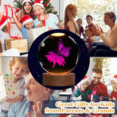 Penguin Night Light, Penguin Gifts, K9 3.15 Inch (80mm) Crystal Ball Night Light with 16 Colors Remote Upgraded Lamp for Birthday Xmas Cool Animal Figurines Gifts for Room Decor Boys Girls in Kuwait