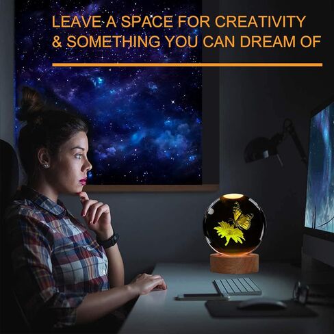 Penguin Night Light, Penguin Gifts, K9 3.15 Inch (80mm) Crystal Ball Night Light with 16 Colors Remote Upgraded Lamp for Birthday Xmas Cool Animal Figurines Gifts for Room Decor Boys Girls in Kuwait