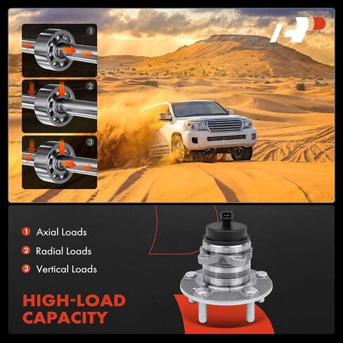 A-Premium 2 X Bear Wheel Wheel and Hub Assembly مع ABS & 5-Lug متوافق مع Kia Soul 2010 2011 2012 2013 in Saudi Arabia