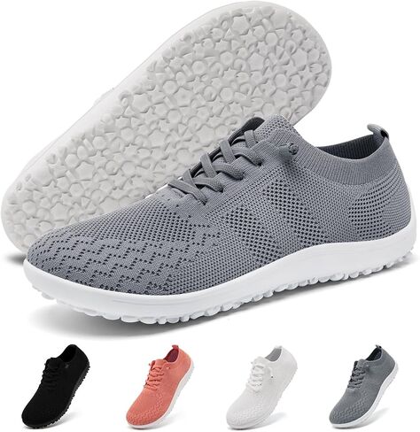 Barefoot Shoes Women Wide Toe Box Running Tennis Sneakers Minimalist Zero Drop Sole Non Slip Breathable Comfortable Workout Gym Shoes in Saudi Arabia