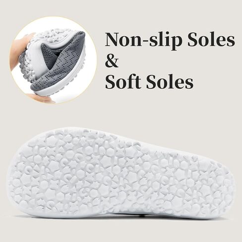 Barefoot Shoes Women Wide Toe Box Running Tennis Sneakers Minimalist Zero Drop Sole Non Slip Breathable Comfortable Workout Gym Shoes in Saudi Arabia