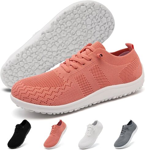 Barefoot Shoes Women Wide Toe Box Running Tennis Sneakers Minimalist Zero Drop Sole Non Slip Breathable Comfortable Workout Gym Shoes in Saudi Arabia