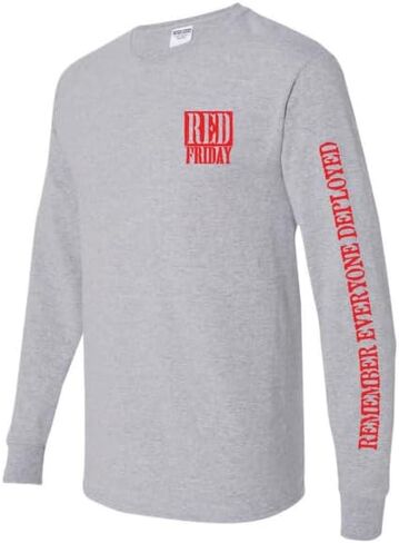 Bone Head Outfitters R.E.D. Flag - Red Friday Long Sleeve T-Shirt in Kuwait