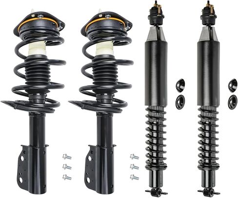 Detroit Axle - 4 Struts Shocks for 2000-2005 Buick LeSabre Bonneville DeVille 01-03 Olds Aurora Complete Front Struts with Coil Spring Replacement Rear Strut Assembly Conversion Kit in Saudi Arabia
