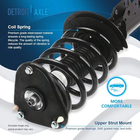 Detroit Axle - 4 Struts Shocks for 2000-2005 Buick LeSabre Bonneville DeVille 01-03 Olds Aurora Complete Front Struts with Coil Spring Replacement Rear Strut Assembly Conversion Kit in Saudi Arabia