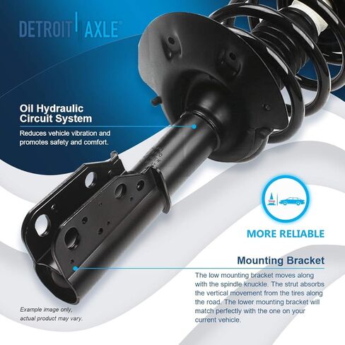 Detroit Axle - 4 Struts Shocks for 2000-2005 Buick LeSabre Bonneville DeVille 01-03 Olds Aurora Complete Front Struts with Coil Spring Replacement Rear Strut Assembly Conversion Kit in Saudi Arabia