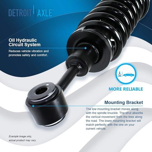 Detroit Axle-2 Struts Front For 4WD 2004-2008 FORD F-150 ، 06-08 LINCOLN MARK LT [W/O SPACER] in Saudi Arabia