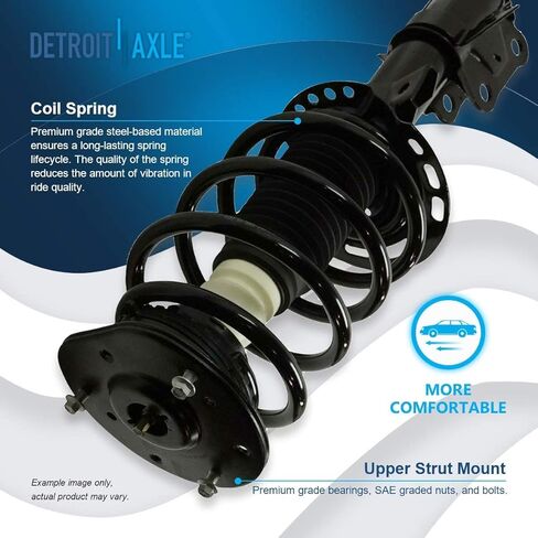 Detroit Axle - 8pc Struts Struts Strock Atcorbers Kit لعام 2013-2018 Ford Fusion ، الدعامات الأمامية مع امتصاص الصدمات الخلفية لفائف الربيع الخلفية الأمامية. in Saudi Arabia