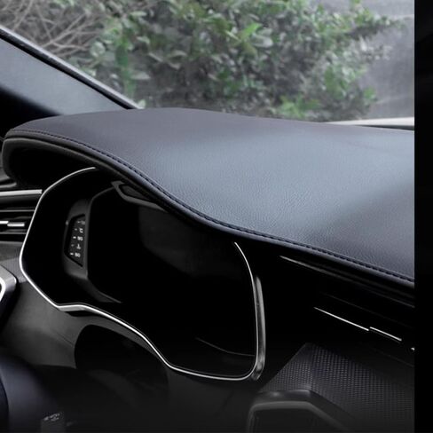 Dashboard Cover Mat Fit for Honda Civic 2025 2024 2023 2022 Dash Cover for 11th Gen Dashboard pad Protector Dash Mat Protector Sunshade Microfiber Leather Pad (Black Stitching) in Kuwait