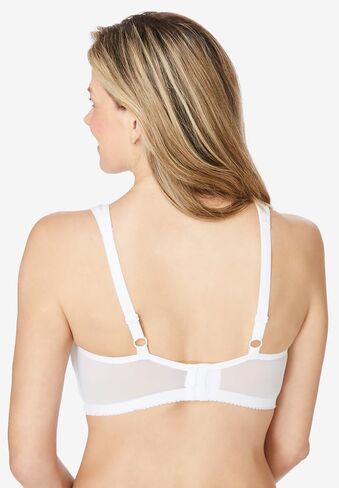 Comfort Choice Women's Plus Size Lace Minimizer Bra in Kuwait