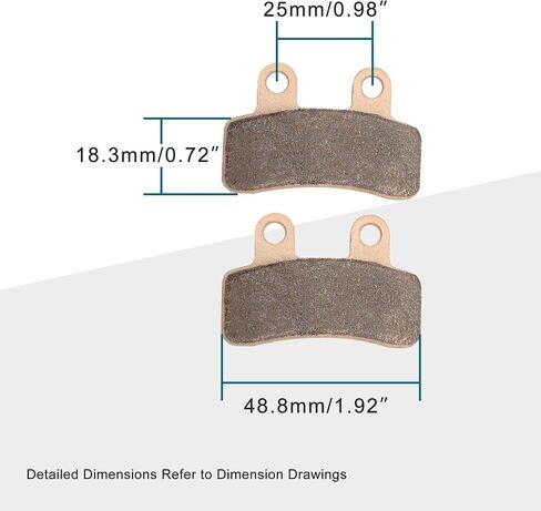 GOOFIT High Performace Brake Pad for 110cc-125cc Apollo Dirt Bike in Saudi Arabia