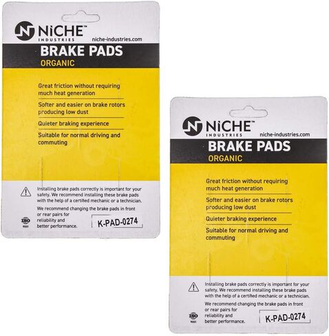 NICHE Brake Pad with Shoe Set for Yamaha Virago 750 1100 700 1000 3XF-W0045-50-00 Front Rear Organic in Saudi Arabia