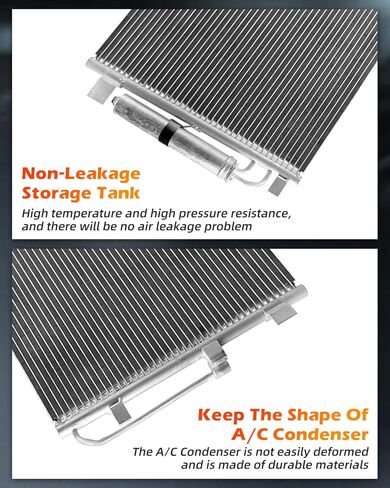 OCPTY Air Conditioning Condenser fits for 2007-2012 for Nissan for Altima 2009-2014 for Nissan for Maxima A/C Aluminum Condenser in Saudi Arabia