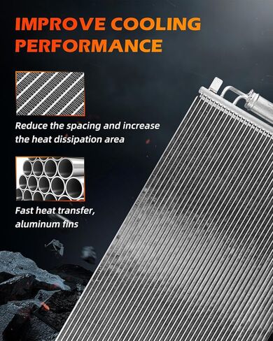 OCPTY Air Conditioning Condenser fits for 2007-2012 for Nissan for Altima 2009-2014 for Nissan for Maxima A/C Aluminum Condenser in Saudi Arabia