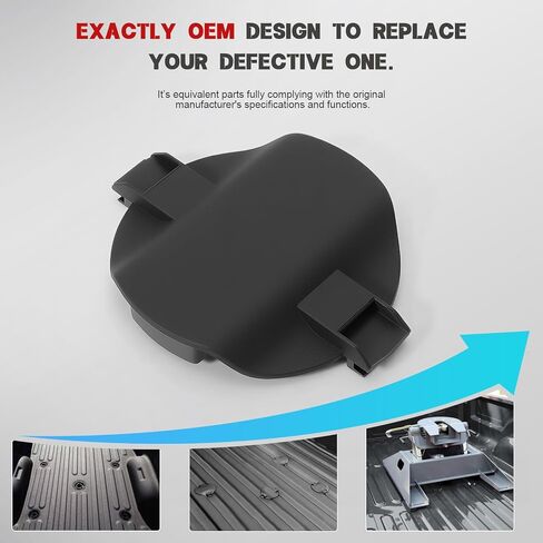 منصة Hitch 5th Wheel Cover Coverts for Silverado 2500HD 3500HD 2020-2024 Sierra 2500HD 2020-2023 3500HD 2020-2024 استبدال 84756187 84756188 in Saudi Arabia