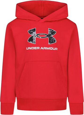 Under Armour UA RIVAL PRINT FILL HOODIE, Fire Red, 6 in Saudi Arabia