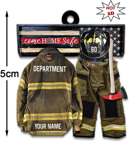 Firefighter Keychain - Custom Fireman Gifts for Men, Funny Firefighter Gift in Saudi Arabia
