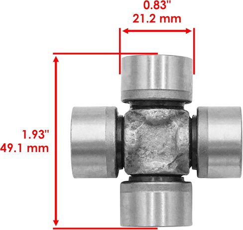 Caltric 2204320 Front Drive Shaft U-foulder مع Polaris Sportsman XP 1000 Touring Forest 2015-2017 / Scrambler XP 850 2013-2017 / Scrambler 1000 MD HO 14-2017 in Saudi Arabia