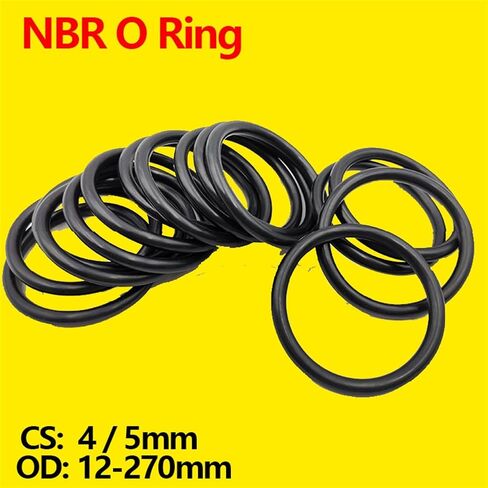 5mm OD 12mm - 270mm Nitrile Butadiene Rubber Sealing Ring Repair Skeleton Oil Seal Gasket O-Ring Seal Washer(OD 45mm (10Pcs)) in Saudi Arabia