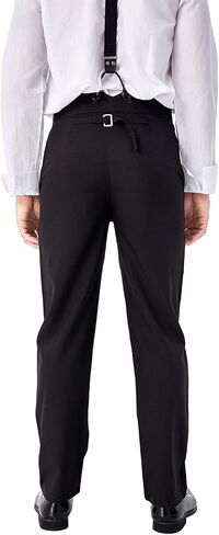 Men Medieval Steampunk Pants Adult Victorian Classic Trousers Halloween Vintage Cosplay Costume (US, Alpha, XX-Large, Regular, Regular, Khaki) in Kuwait
