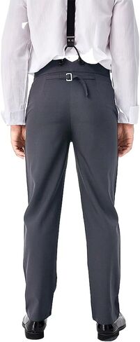 Men Medieval Steampunk Pants Adult Victorian Classic Trousers Halloween Vintage Cosplay Costume (US, Alpha, XX-Large, Regular, Regular, Khaki) in Kuwait