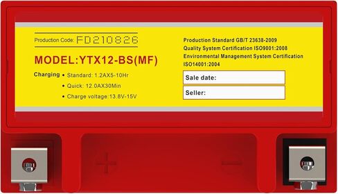 Neptune Power YTX12-BS بطارية بديلة عالية الأداء لهوندا ATC250ES BIG RED 1985-1987 in Saudi Arabia