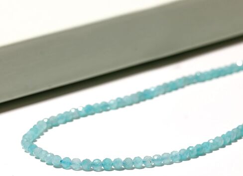 Simple Faceted Beads Necklace Boho 3-4mm Energy Crystals Choker Necklaces for Women Trendy Handmade Jewelry in Saudi Arabia