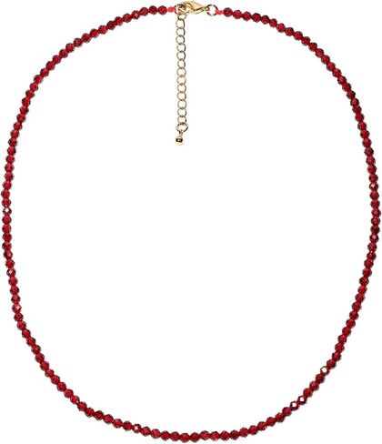 Simple Faceted Beads Necklace Boho 3-4mm Energy Crystals Choker Necklaces for Women Trendy Handmade Jewelry in Saudi Arabia