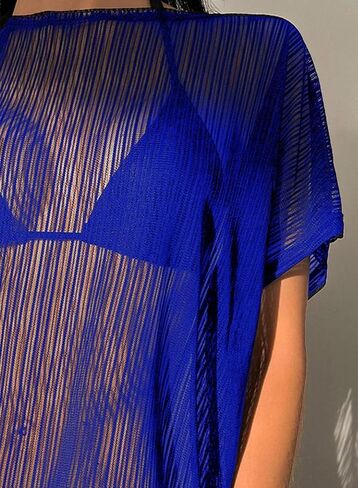 Womens Swimsuit Cover Up Bathing Suit Coverup for Swimwear Mesh Beach Vacation Pool Swim Suit 2025 in Kuwait